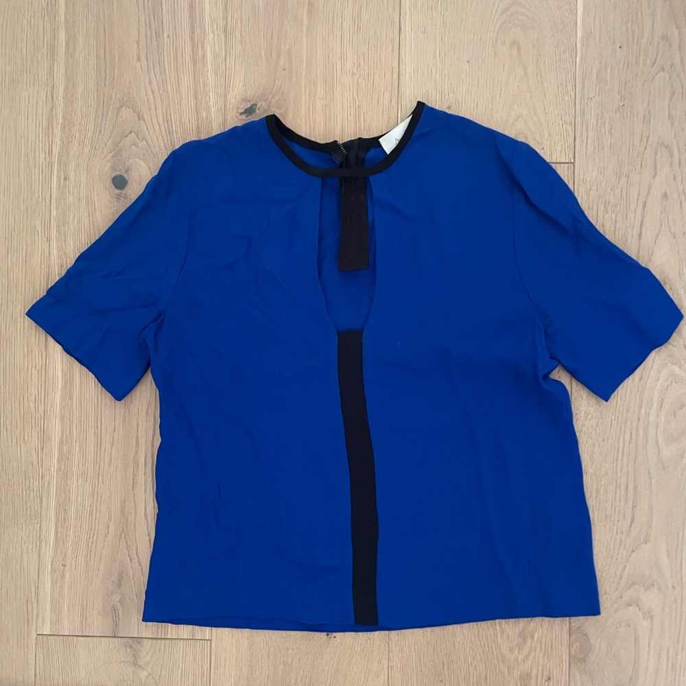 ALC cobalt blue silk shirt XS